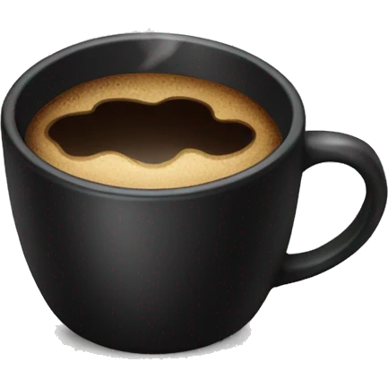 Black coffe cup emoji