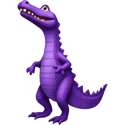 Purple crocodile emoji