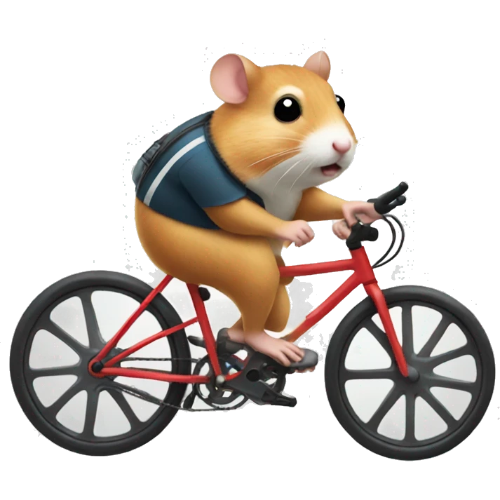 hamster cyclist emoji
