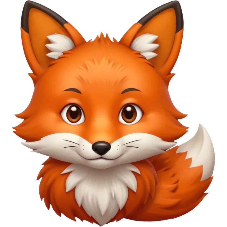 Zorrito con ojos de corazon emoji