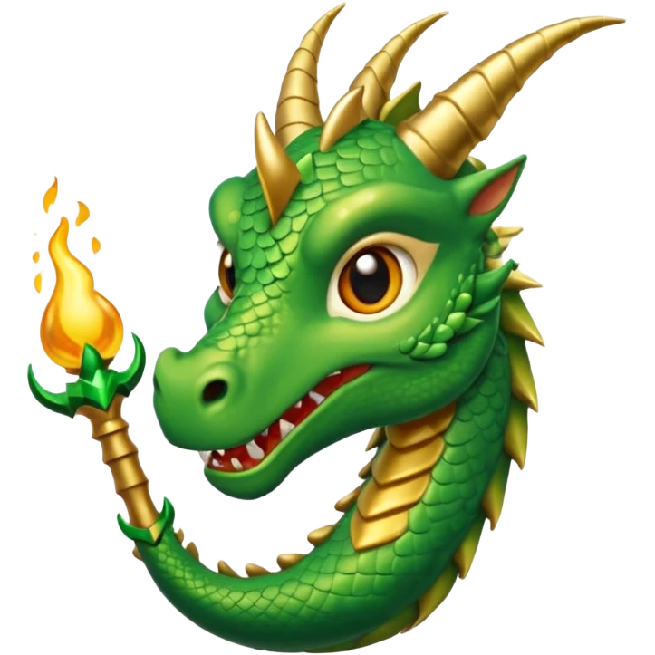 ein Drache mit einem Zauberstab in der Hand  und einem Zilinder auf dem kopf emoji
