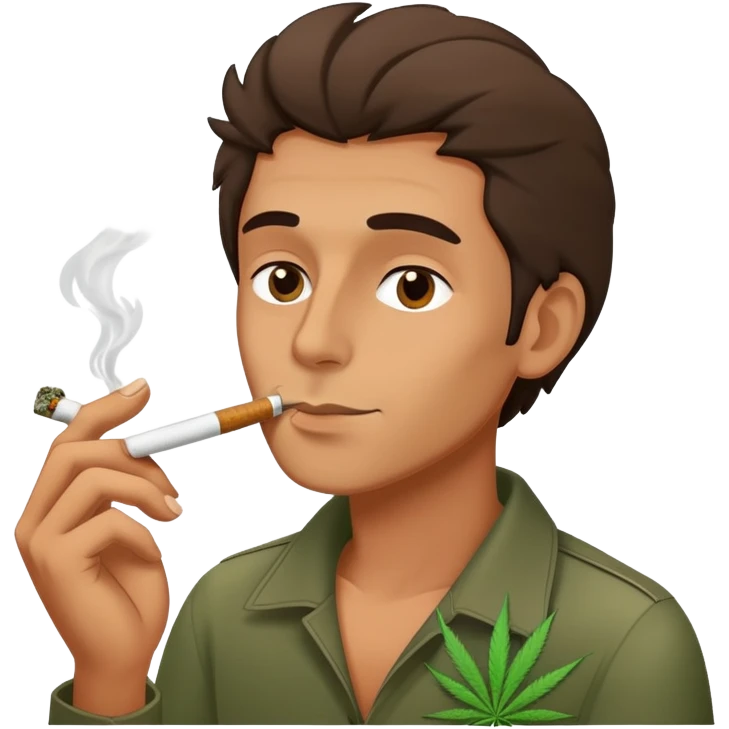 Guy Smoking Weed emoji