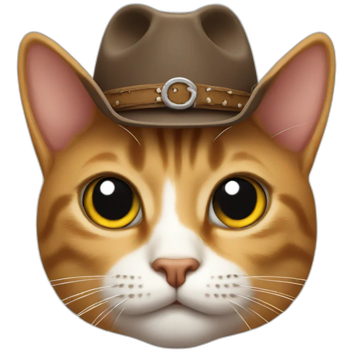 cat with cowboy hat emoji