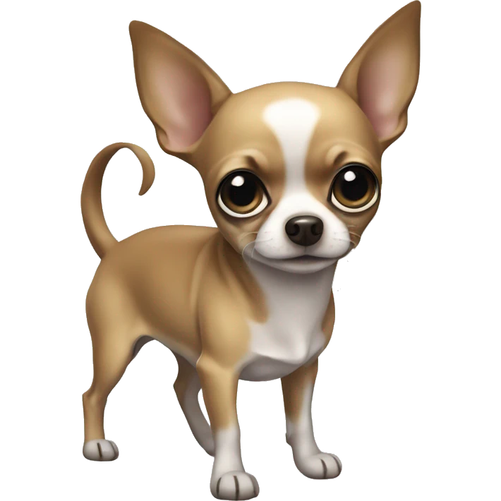 Chihuahua bluemerle big eyes emoji