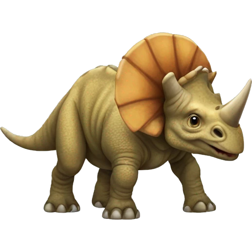 a triceratops emoji