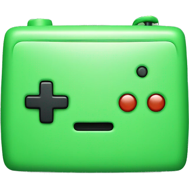 Green game console happy emoji