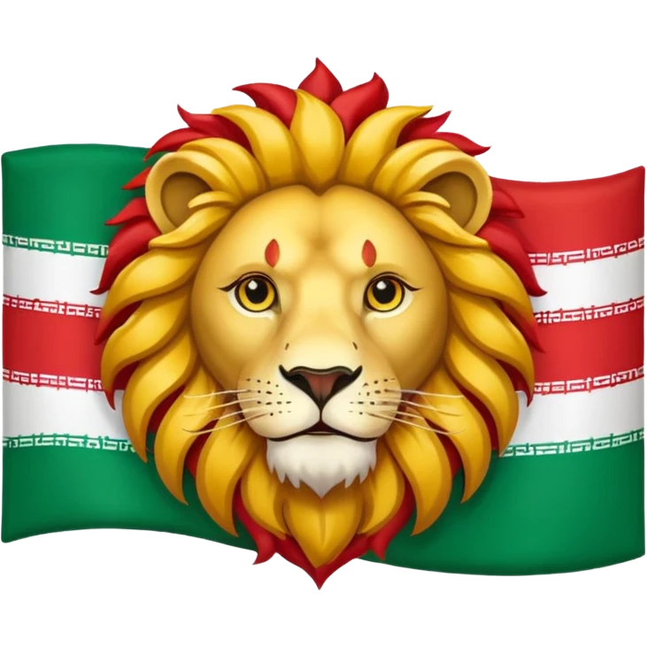 Iran flag lion and the sun flag emoji