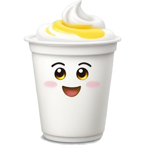 yogurt smile emoji