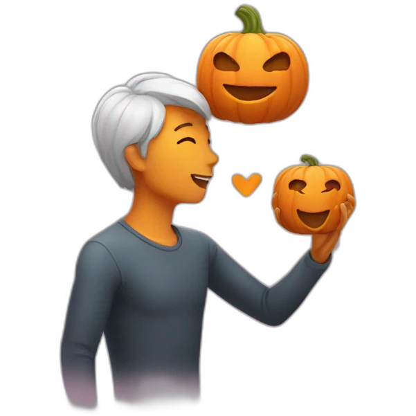 pumpkin kisses emoji