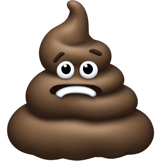 Poop with large feet emoji