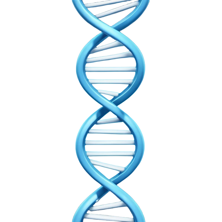 3D render of DNA Helix, forensic investigation aesthetic, sterile clinical lighting, cool blue undertones, sharp high-contrast details, professional clean look. emoji