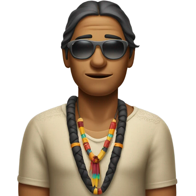 Indigenous nod feather and sunglasses all cool funny emoji