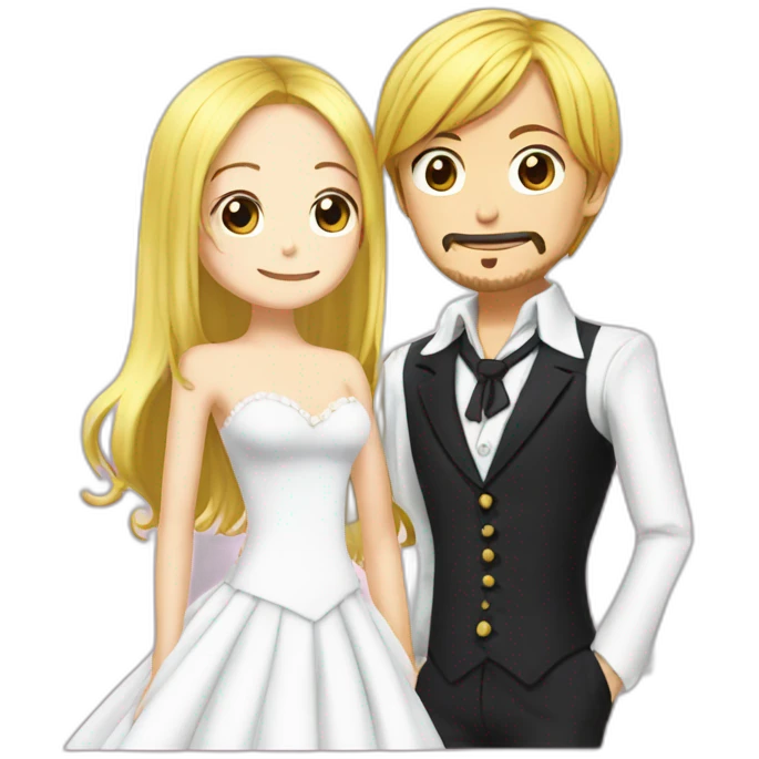 marriarge sanji et pudding emoji