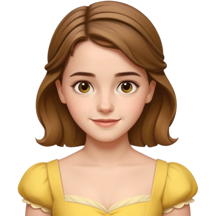 emma watson as belle Cinematic Realistic emoji
