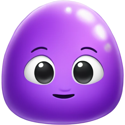 jellybean with cute face emoji