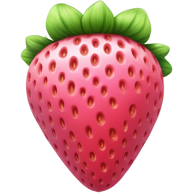 Pink strawberry  emoji