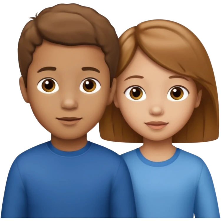 YOUNG CHILDREN: FIVE-YEAR-OLD BIRACIAL BOY WITH LIGHT BROWN HAIR AND LIGHT SKIN, THREE-YEAR-OLD BIRACIAL GIRL WITH LIGHT BROWN HAIR AND LIGHT SKIN emoji