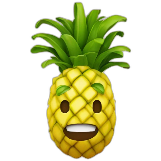 Annanas Gesicht emoji