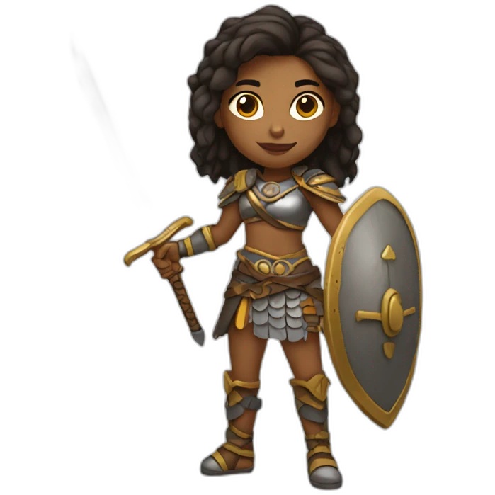 Warrior girl emoji