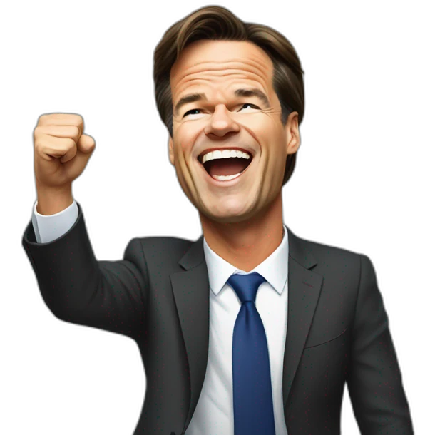 mark rutte cheering emoji
