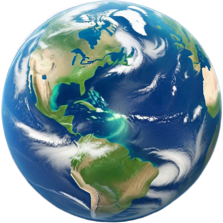 🌍 Cinematic Realistic Earth – A breathtaking, full view of Earth from space, showcasing vivid blue oceans, swirling white clouds, and lush green continents. The curvature of the planet is subtly illuminated by the sun, with a soft atmospheric glow enhancing its life-sustaining beauty. High detail, crisp textures, and realistic lighting bring out the planet's dynamic and ever-changing surface. emoji