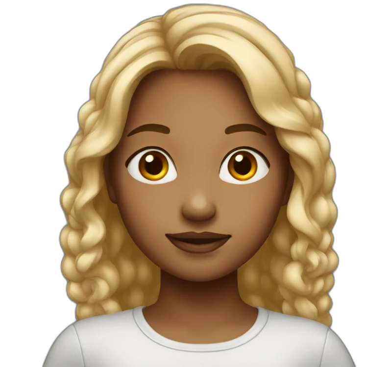 medium skin-young girl emoji
