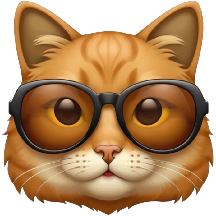 Cat wearing sunglasses emoji