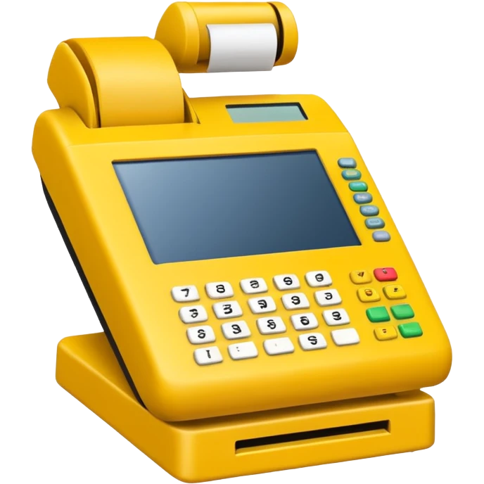 yellow pos terminal emoji