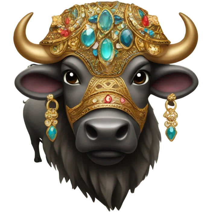 Fancy buffalo emoji
