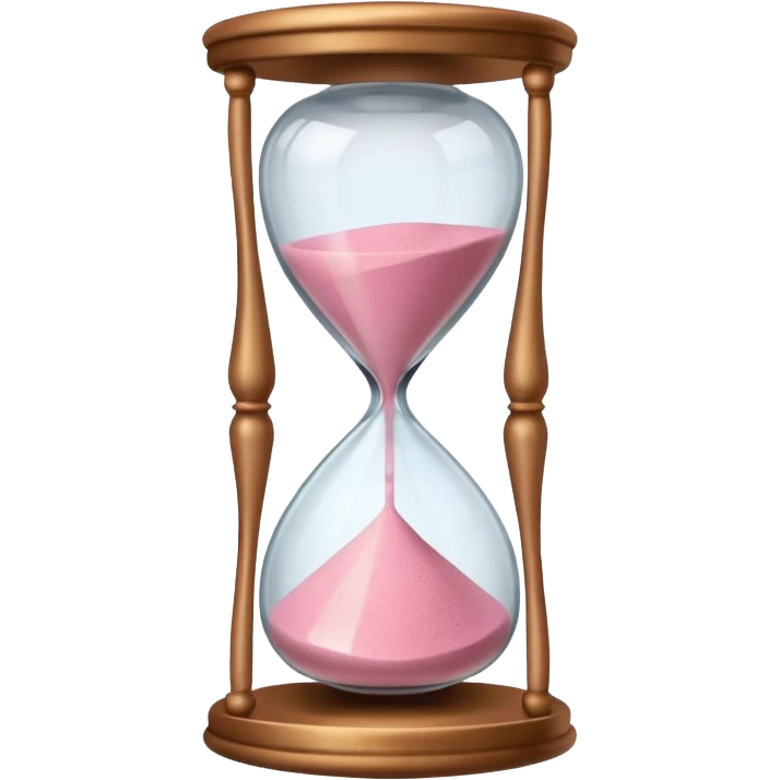 sablier rose emoji