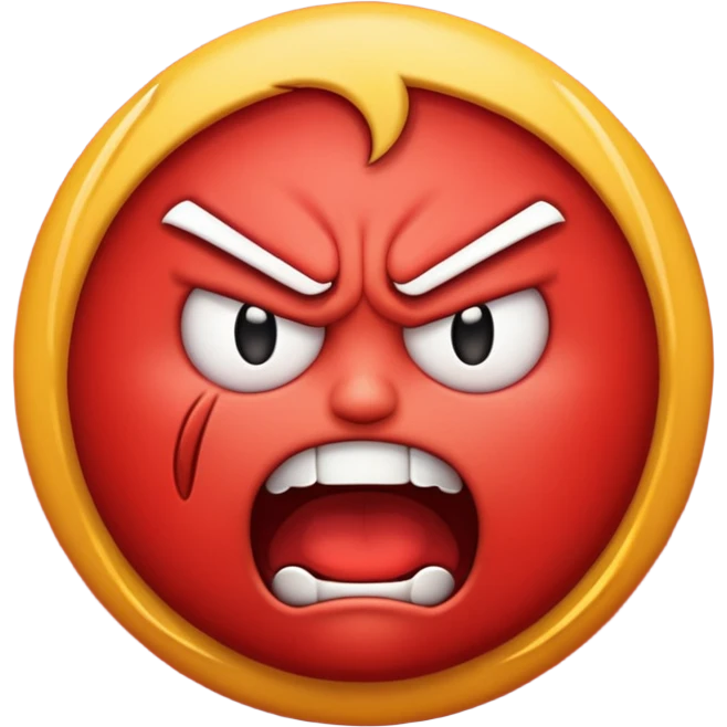 emoji showing anger emoji