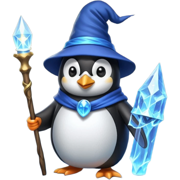 Penguin Wizard emoji