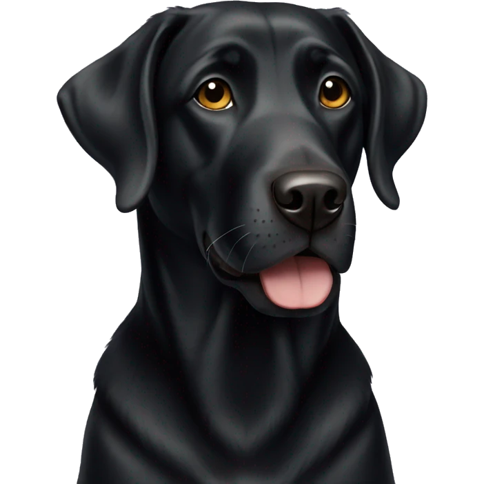 Black lab emoji