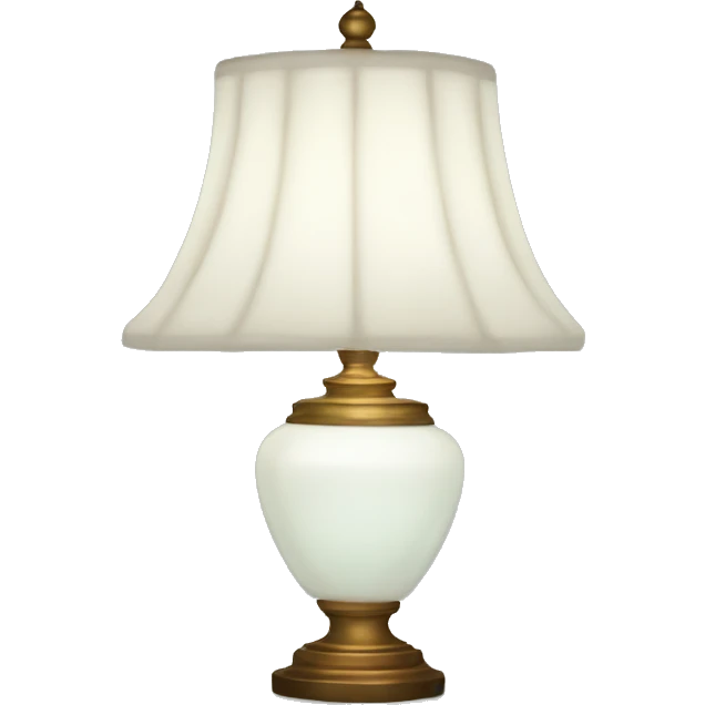 White Tiffany lamp emoji