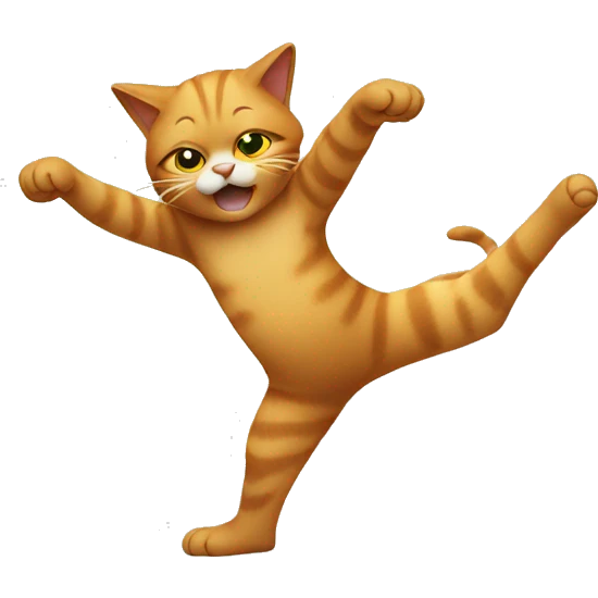 a cat doing the dab  emoji