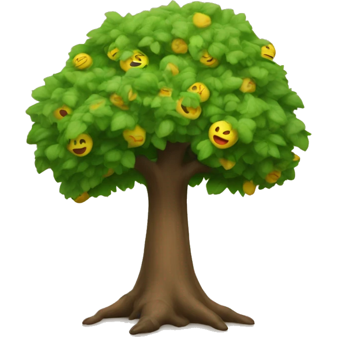 crea un emoji de un arbol emoji