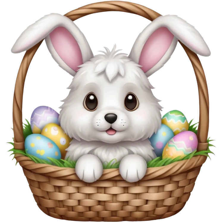 Easter Bunny dog emoji