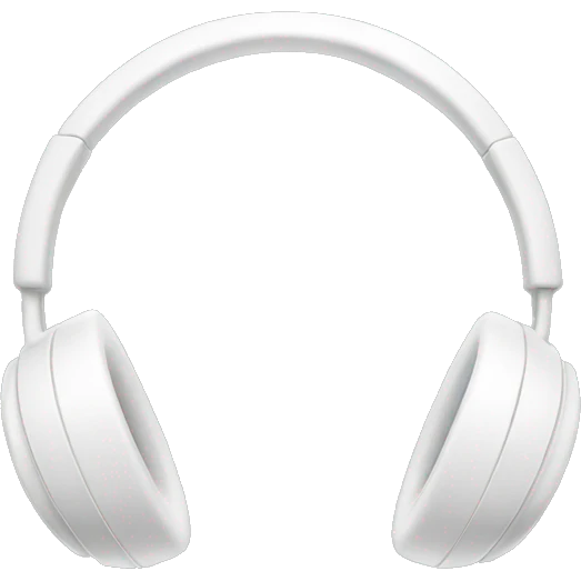 White headphones emoji