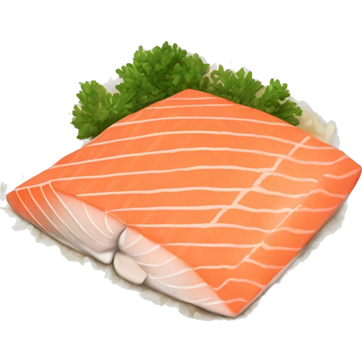 salmon with rice emoji