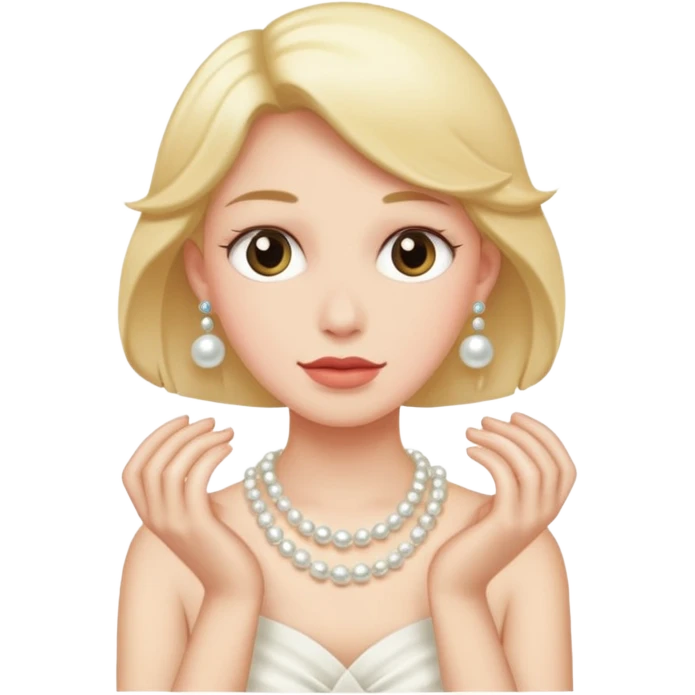 Clutching pearls  emoji