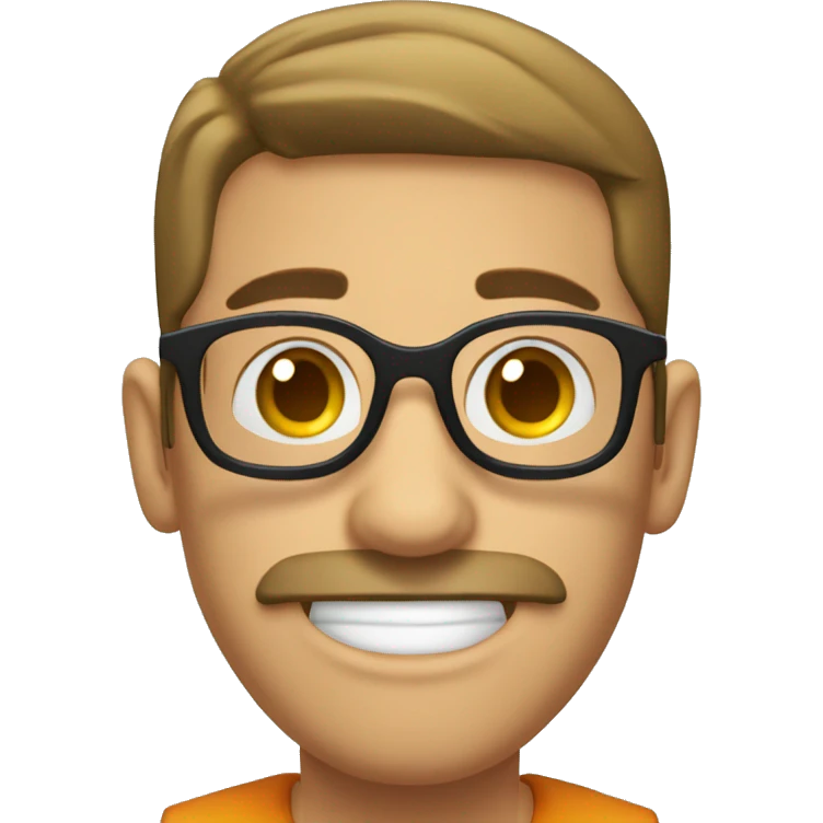 Verbo con lentes emoji