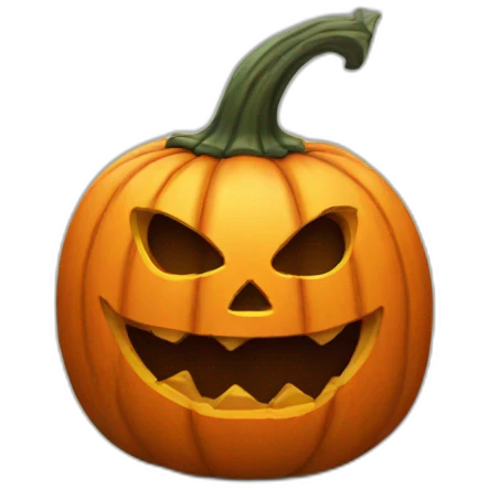 Scary Jack o'lantern emoji