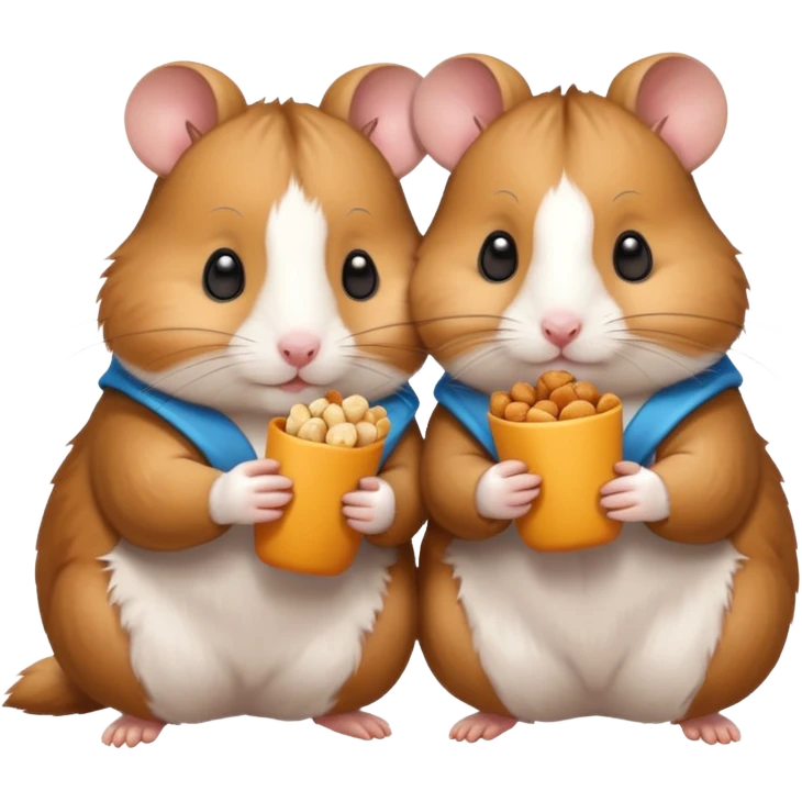 hamsters with snack emoji