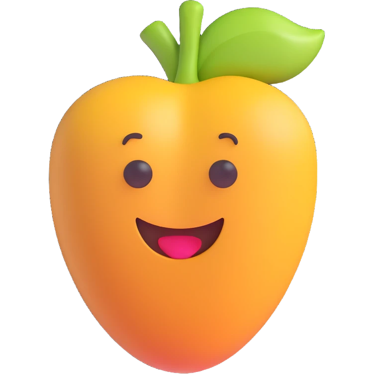 cashew nut, 3D emoji style emoji