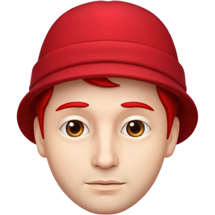 man with a red hat emoji