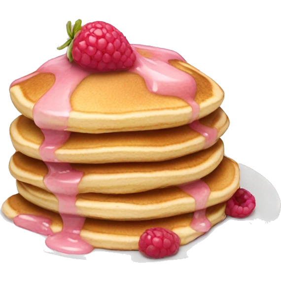 pancakes light pink berry emoji