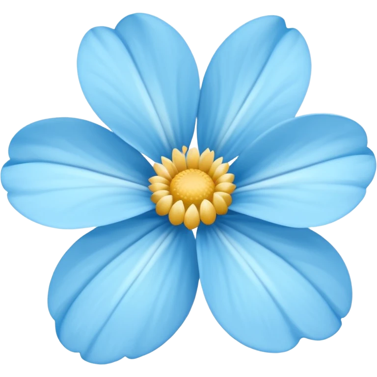 light blue  flower cute  emoji