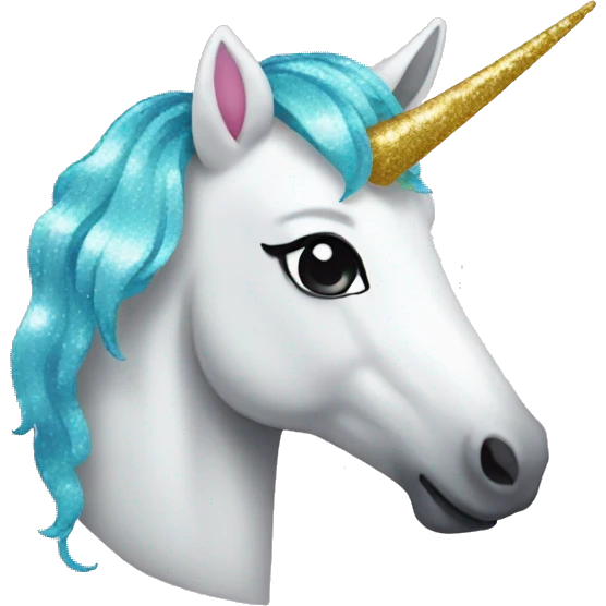 glitter unicorn emoji