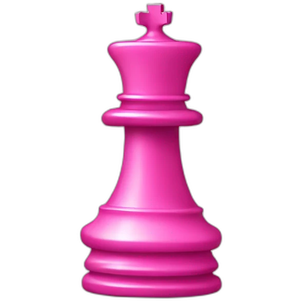 Pink chess piece emoji