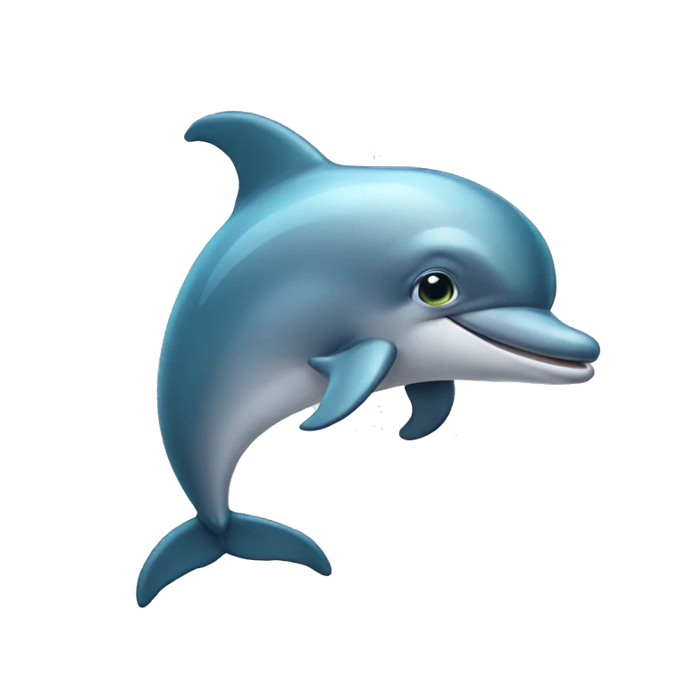 Dolphin with sad eyes emoji